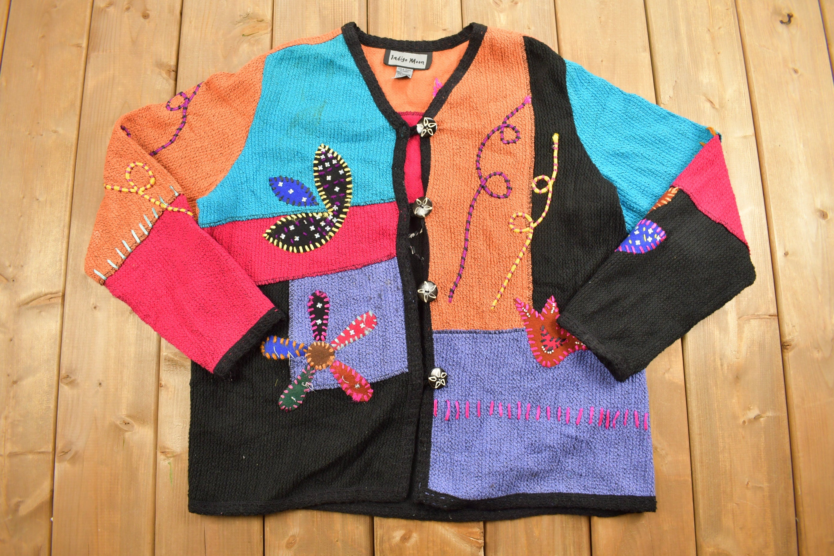 Vintage 1990s Indigo Moon Knit Sweater