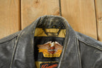 Vintage 1990s Harley Davidson Leather Biker Jacket Men's Small
