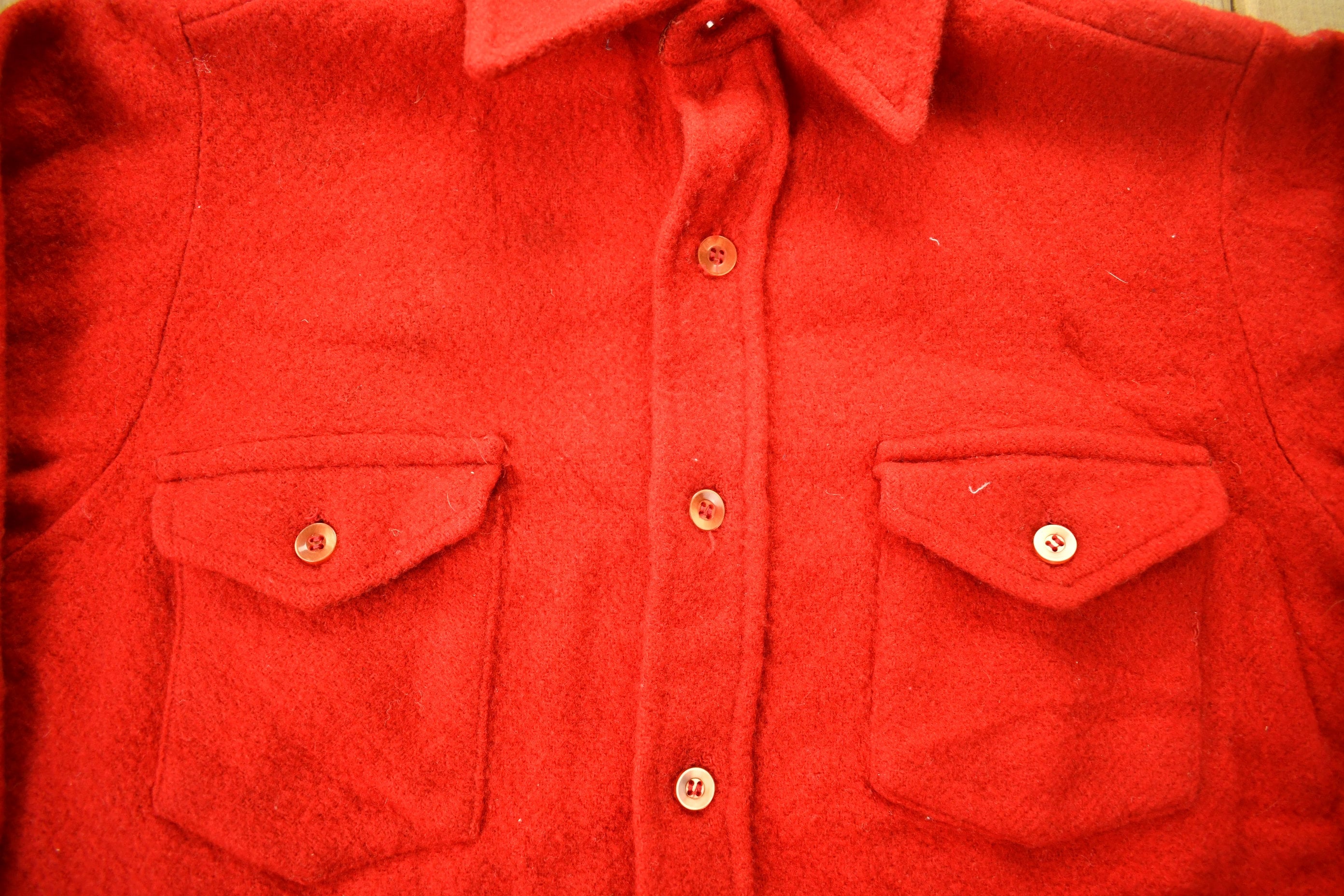 Vintage 1980s Frost Proof Wool Button Up Shirt