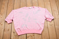 Vintage Image Knitted Short Sleeve Sweater