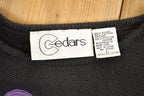 Vintage 1980s Cedars Beaded Knit Sweater