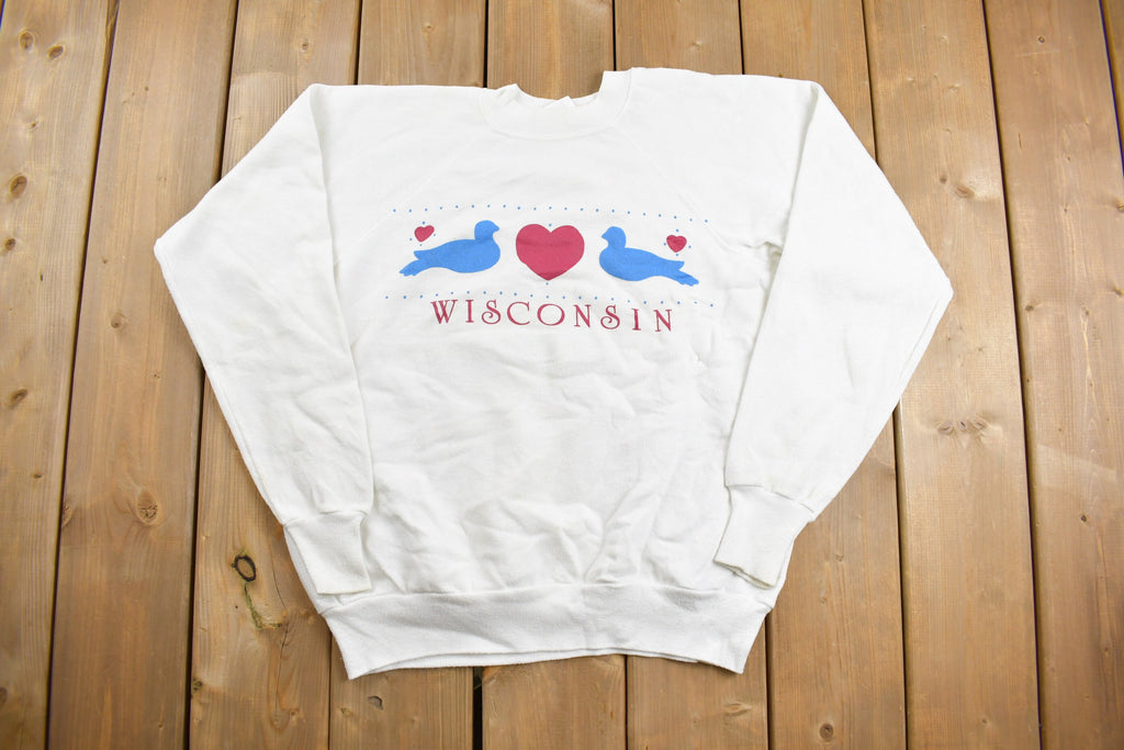 Vintage 1990s Pannill Cute Wisconsin Crewneck Sweatshirt