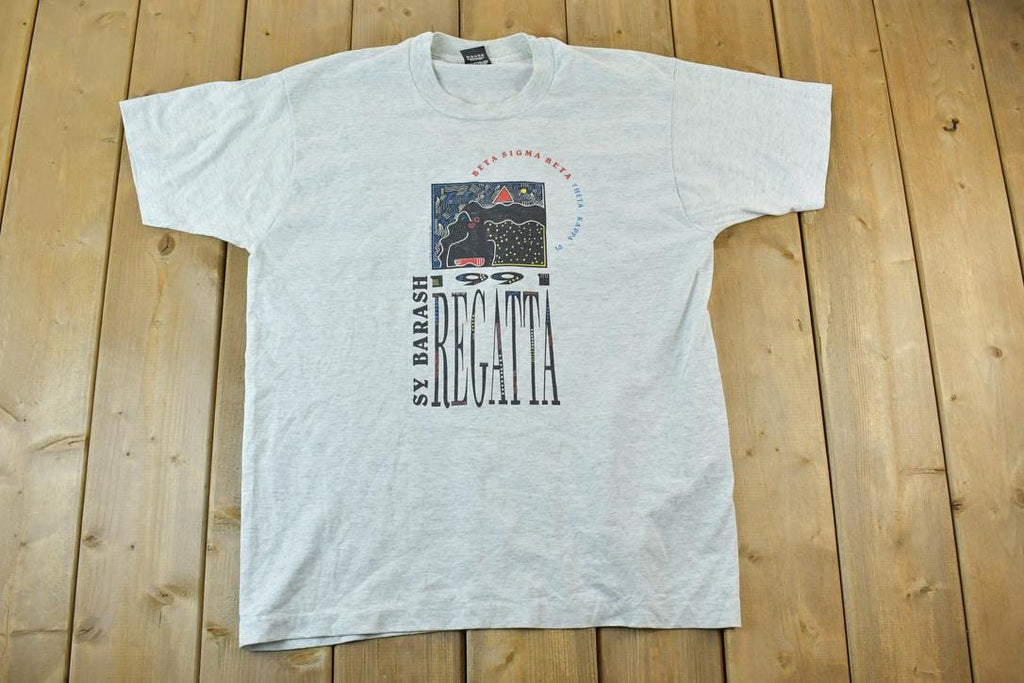 Vintage 1991 Screen Stars Best Beta Sigma Kappa Pi University Collegiate T-Shirt