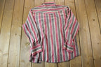 Vintage 1990s Wrangler Western Shirts Striped Button Up Shirt