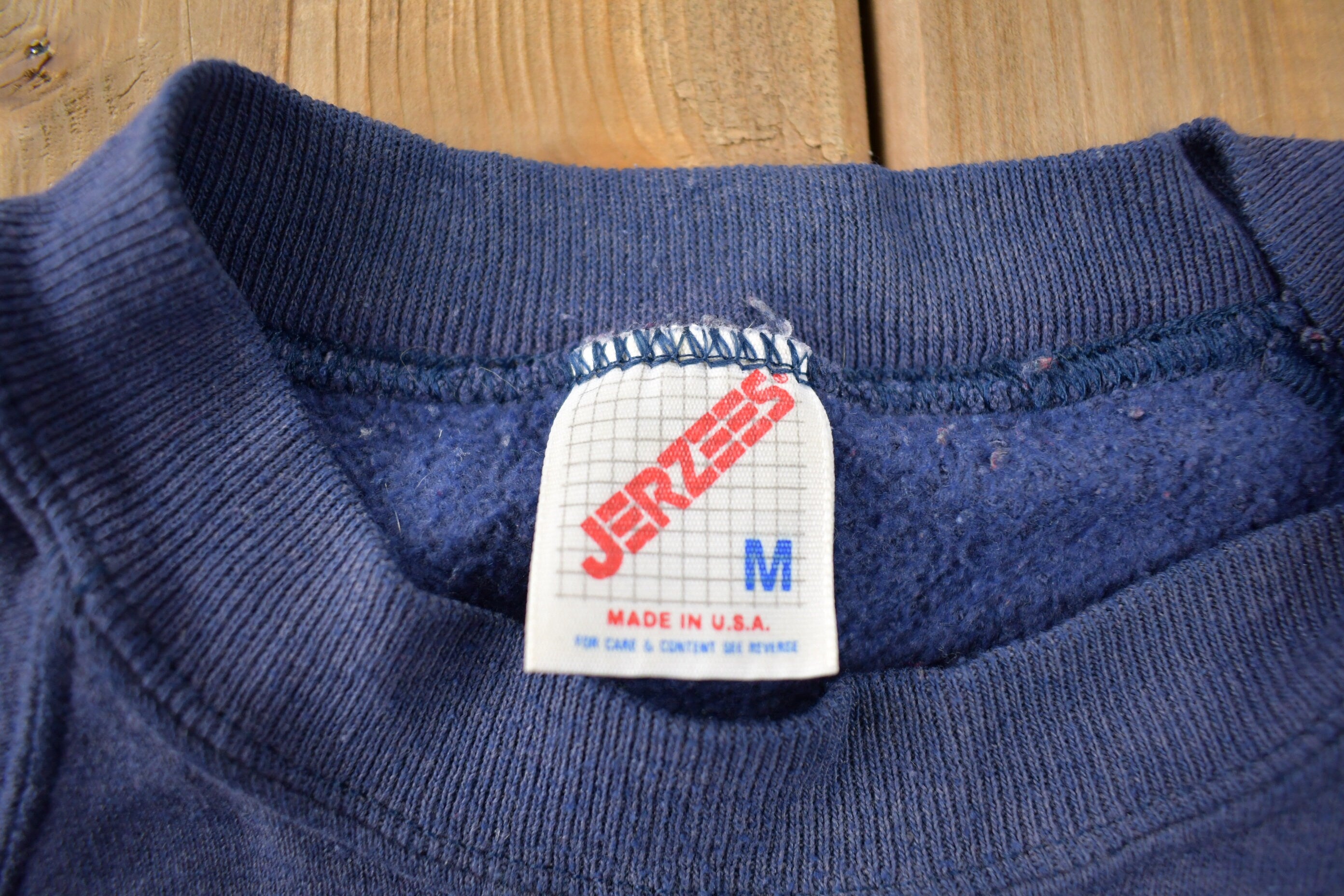 Vintage 1980s Jerzees Blank Crewneck Sweatshirt Made In USA