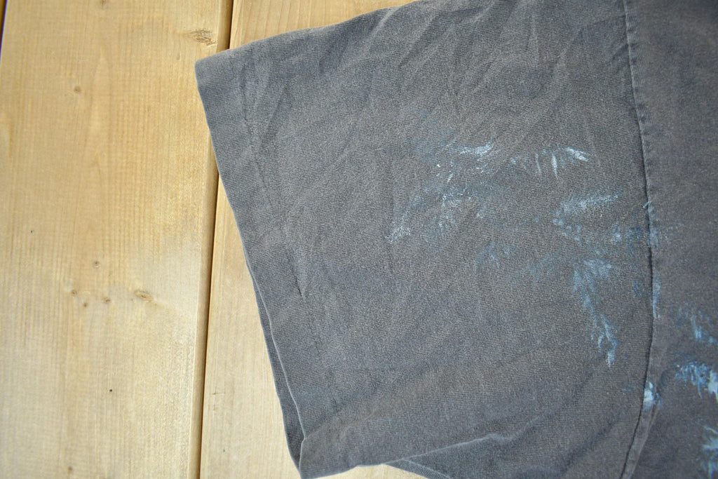 Vintage 1990s Wolf All Over Print Graphic T-Shirt Men's XL