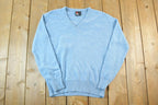 Vintage 90s Robert Bruce Knit V-Neck Sweater Mens S