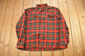 Vintage 1960s Lochan Authentic Tartan Plaid Flannel Button Up Shirt