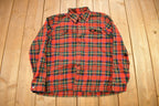 Vintage 1960s Lochan Authentic Tartan Plaid Flannel Button Up Shirt