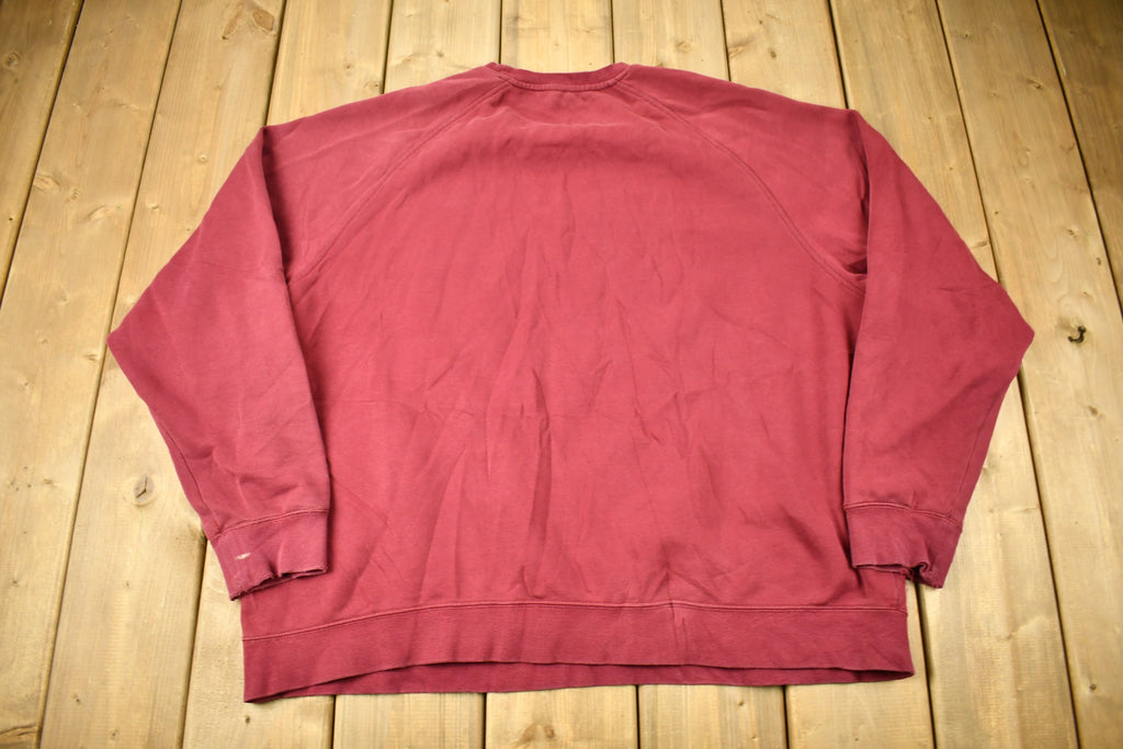 Vintage Nike Embroidered Mini Swoosh Raglan Crewneck Sweatshirt
