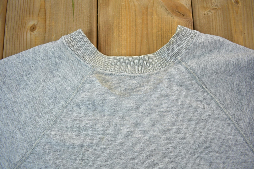 Vintage 1990s Blank Grey Crewneck Sweatshirt