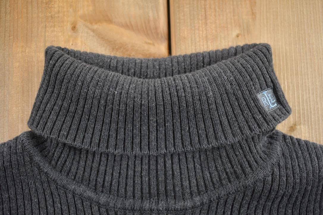Vintage Knitted Polo Ralph Lauren Turtle Neck Sweater
