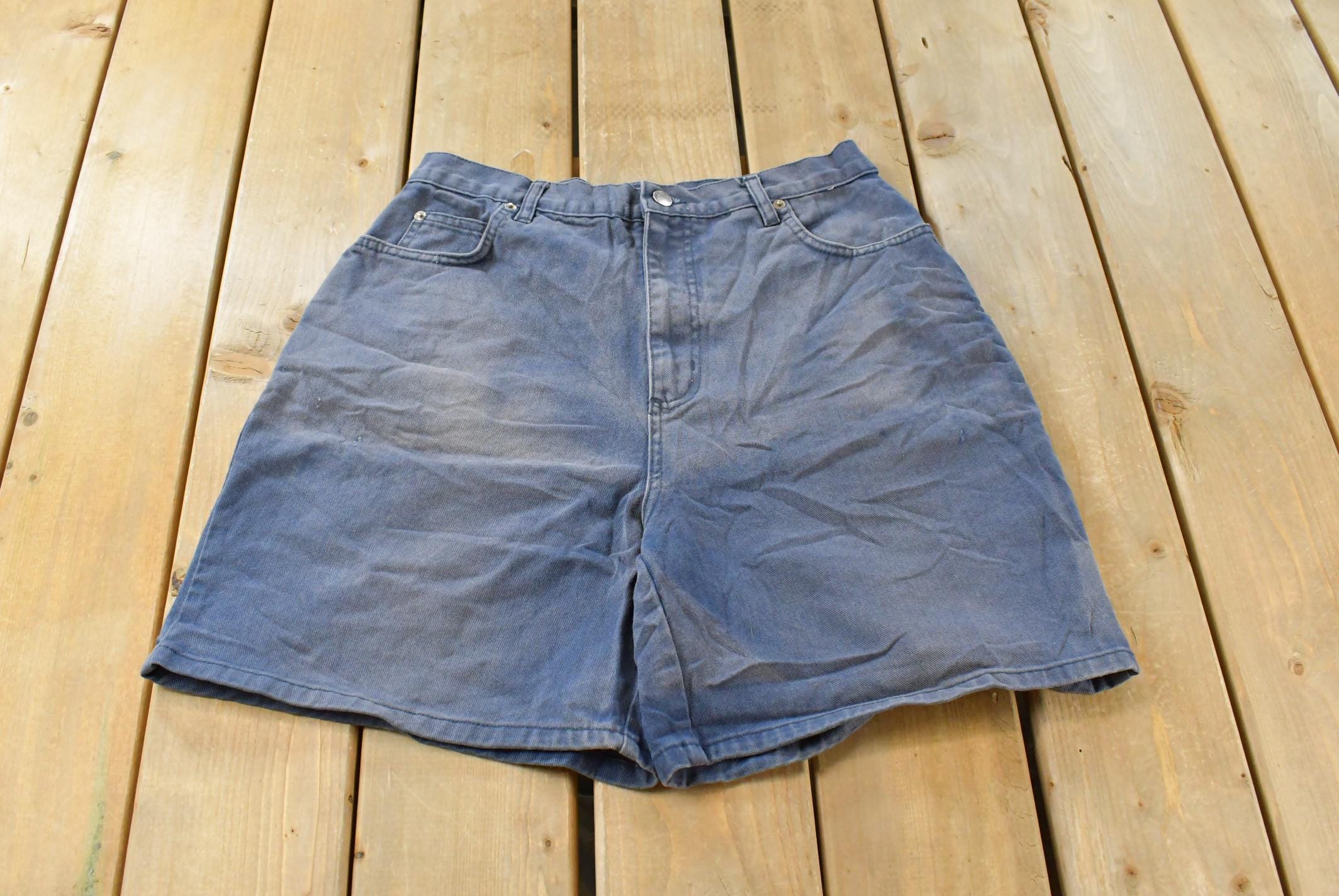 Vintage 1990s Honors Sun Faded Denim Jean Shorts Women's 31  90s Shorts  Streetwear Fashion  Bottoms  Jorts  Workwear