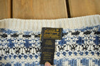 Vintage 1990s Eddie Bauer Knit Cardigan Sweater Men's Large  Abstract Pattern Nordic  90s Knitted Top  Outdoors  Made in USA