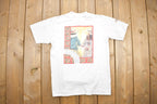 Vintage 1990s Old Friends Nostalgia Graphic T-Shirt / Streetwear / Retro / Stafford Blaine / Made In USA / 90s Graphic Tee
