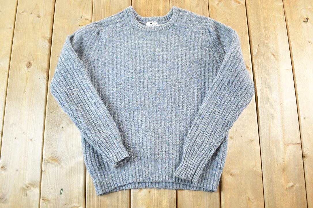 Vintage 1980s Woolrich Woman Knit Sweater Womens S / Vintage 90s Wool Crewneck / Outdoorsman / Vintage Knit / Winter Sweatshirt