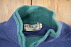 Vintage 1990s LL Bean Blank Striped Mockneck Sweatshirt