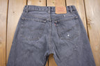 Vintage 1990s Levi's 501 Red Tab Paint Splattered Jeans Size 28 x 31