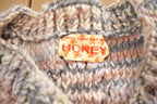 Vintage 1980s Honey Knit Crewneck Sweater