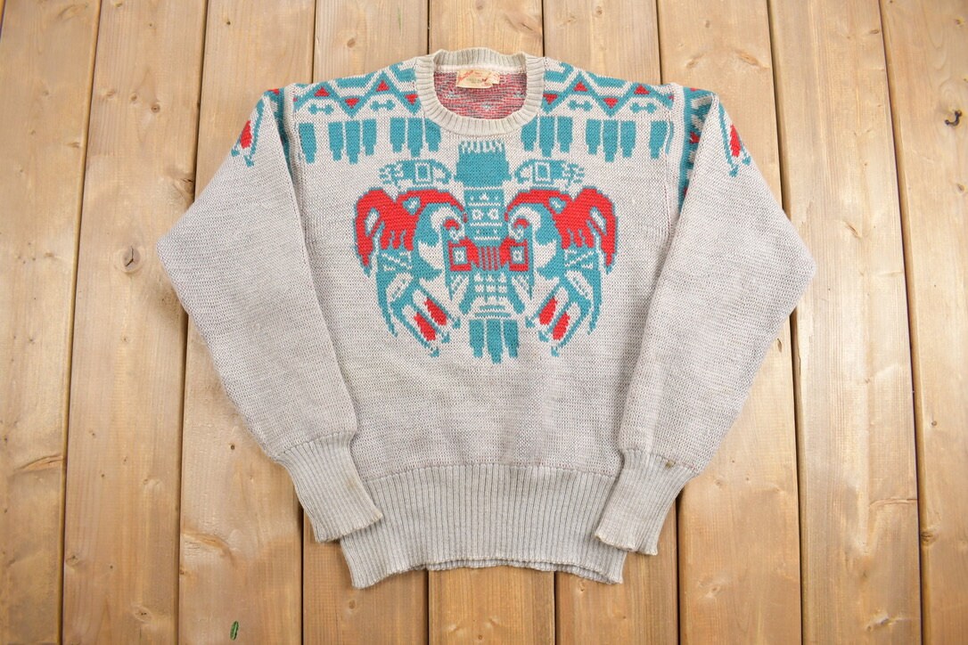 Vintage 1940s Janzen Knitted Crewneck Sweater