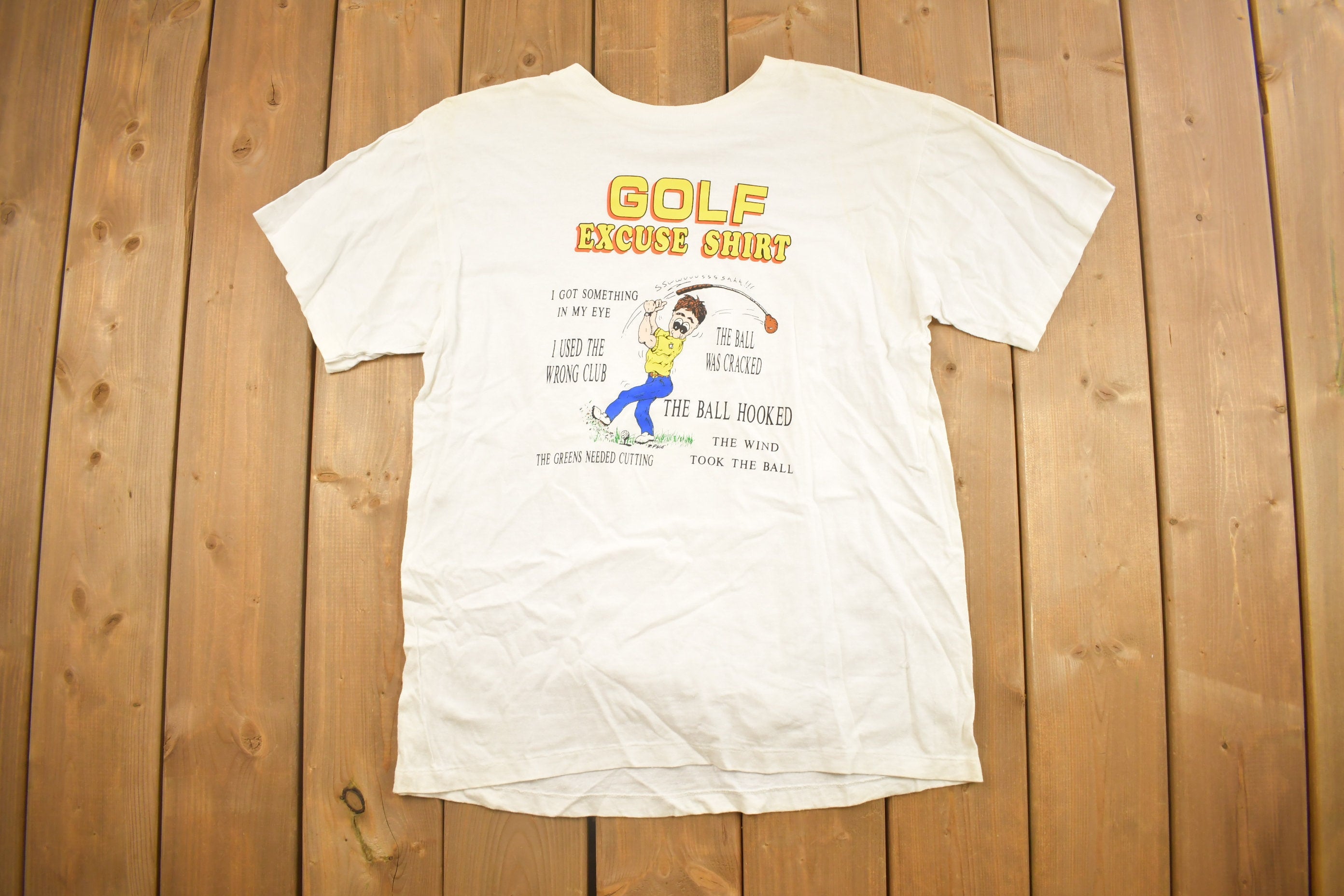 Vintage 1990s Golf Excuse Graphic T-Shirt