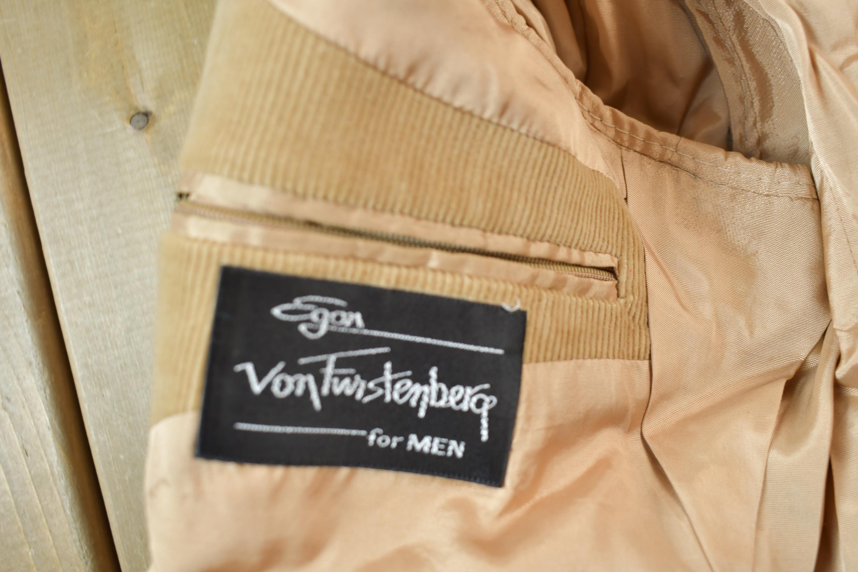 Vintage 1970s Egon Von Fwistenberg Corduroy Blazer Jacket