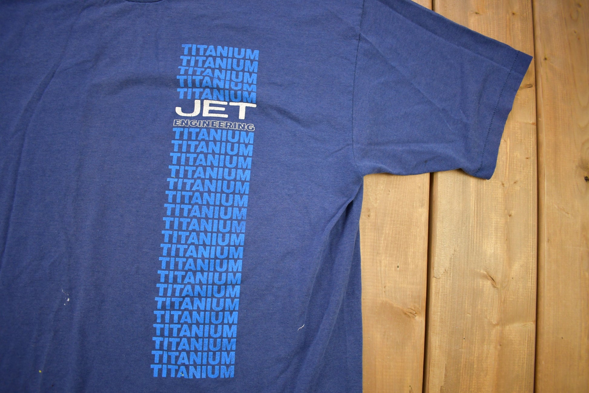 Vintage 1980s Titanium Jet Engineering Graphic T Shirt / Vintage T Shirt / Streetwear / Graphic Tee / Single Stitch / Made In USA