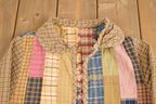Vintage 1990s Plaid Patchwork Sweater