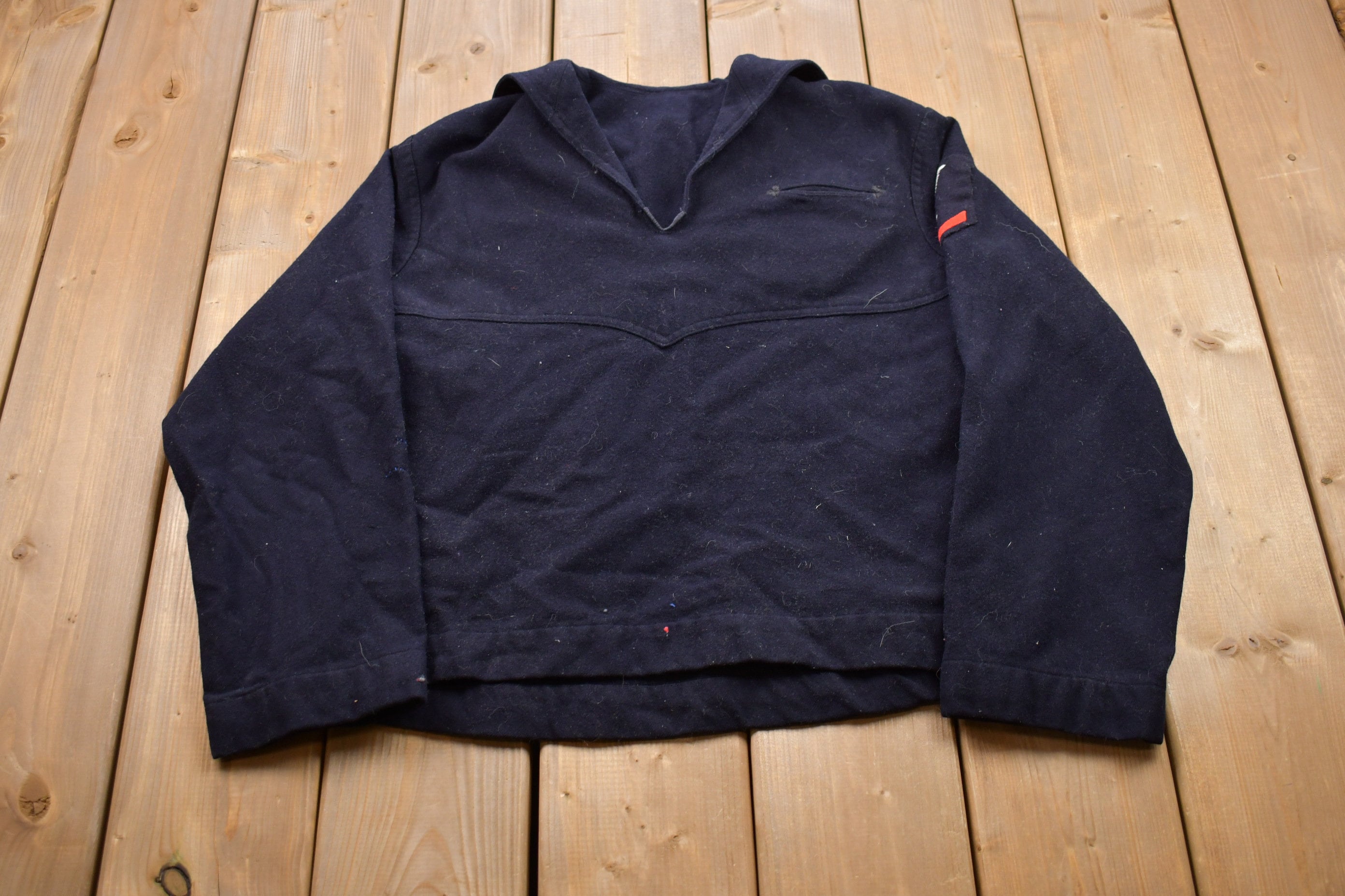 Vintage 1940s WWll Naval Clothing Factory Wool Sweater