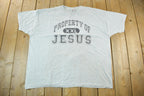 Vintage 1990s Property Of Jesus Christ Graphic T-Shirt Men's 3XL
