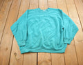 Vintage 1990s Tultex Teal Crewneck Sweatshirt Made In USA