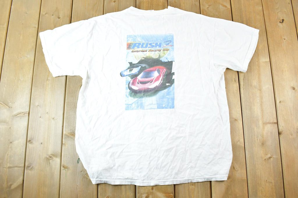 Vintage 1990s Midway Games Rush Extreme Racing USA Souvenir T-Shirt Men's L