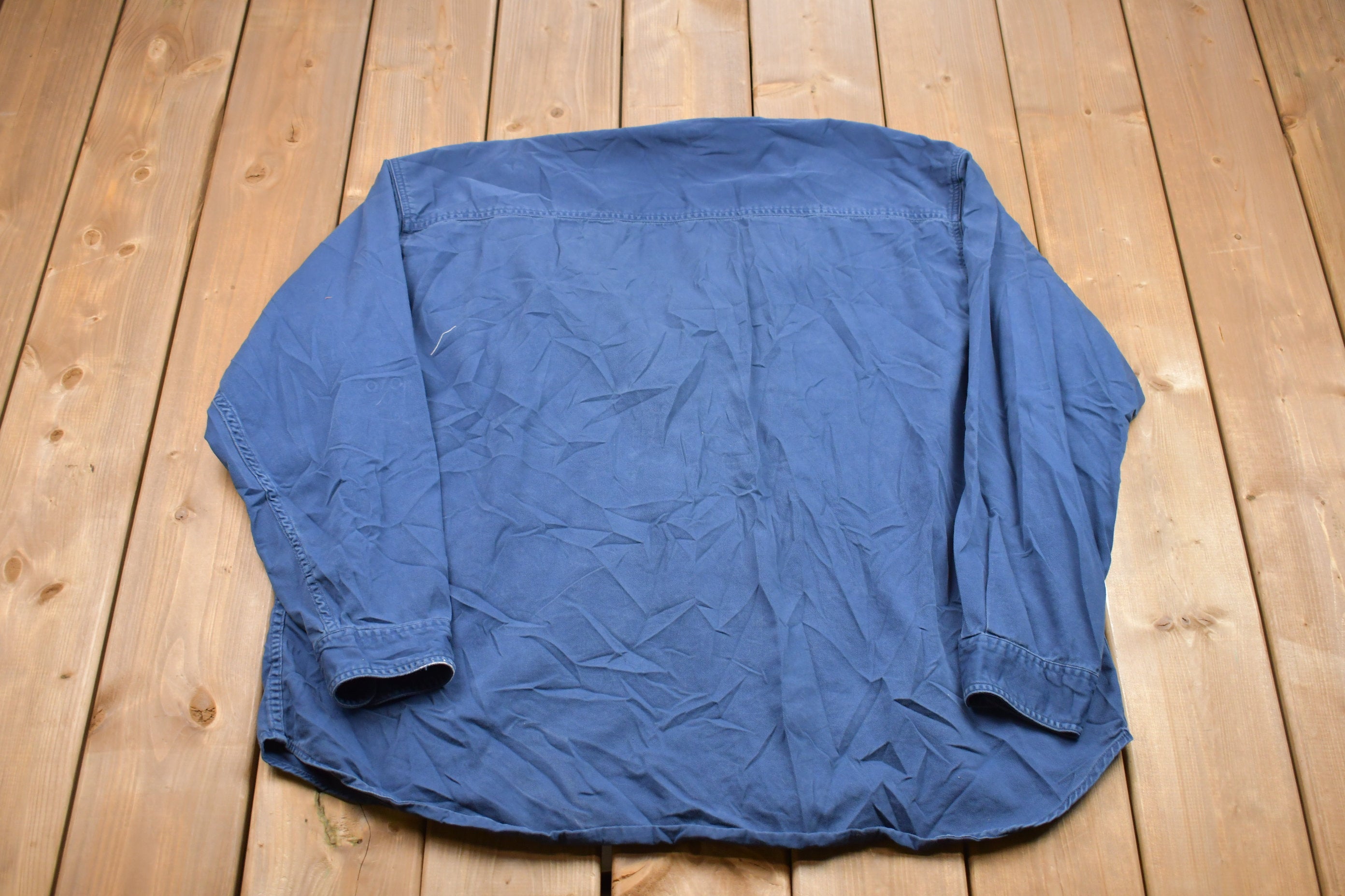 Vintage 1990s Lee Sport Denim Button Up Shirt