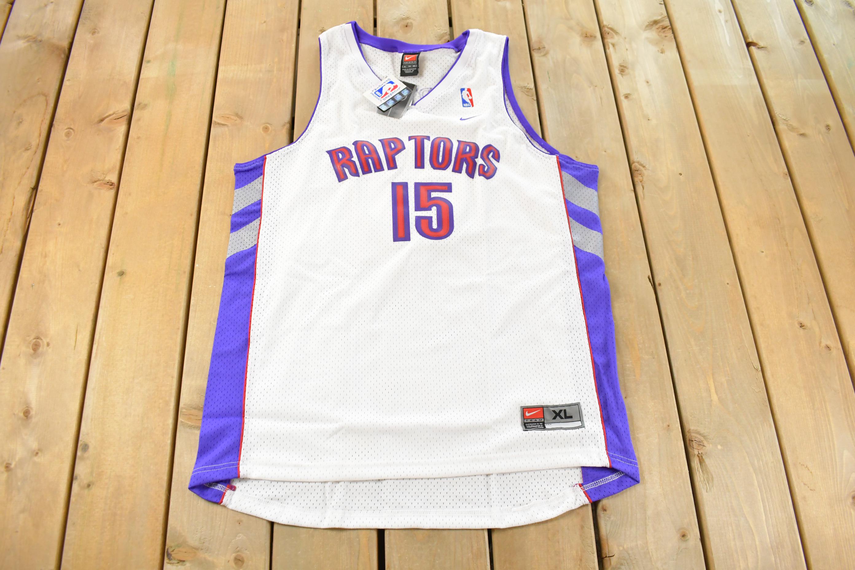 Vintage 2000s Deadstock Vince Carter Toronto Raptors #15 Nike Team Jersey Men's XL