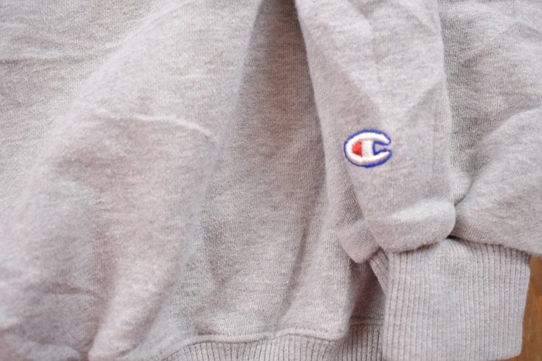 Vintage 1990s Embroidered Champion Sweatshirt  Vintage Champion  Vintage Pullover  Streetwear  Athleisure Sportswear  90s Champion