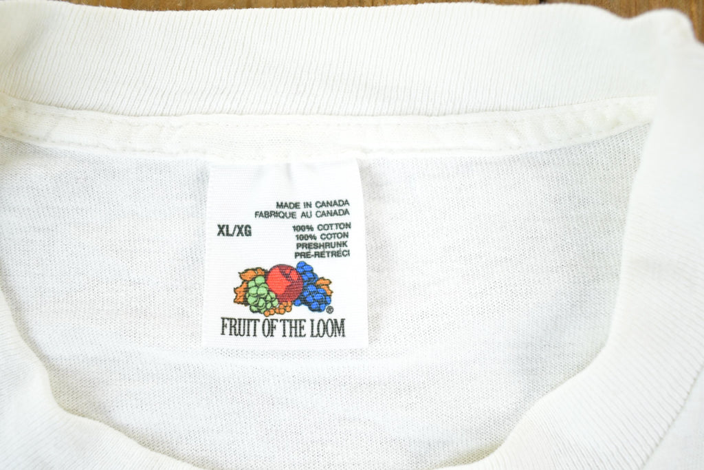 Vintage 1990s Summer Beach Bum Cartoon Drawing Souvenir T-Shirt Women's L