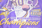 Vintage 1998 Minnesota Vikings Super Bowl Champions NFL Crewneck Sweatshirt Men's XL