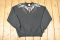 Vintage 1990s Floral Graphic Print Crewneck Sweatshirt Women's XL