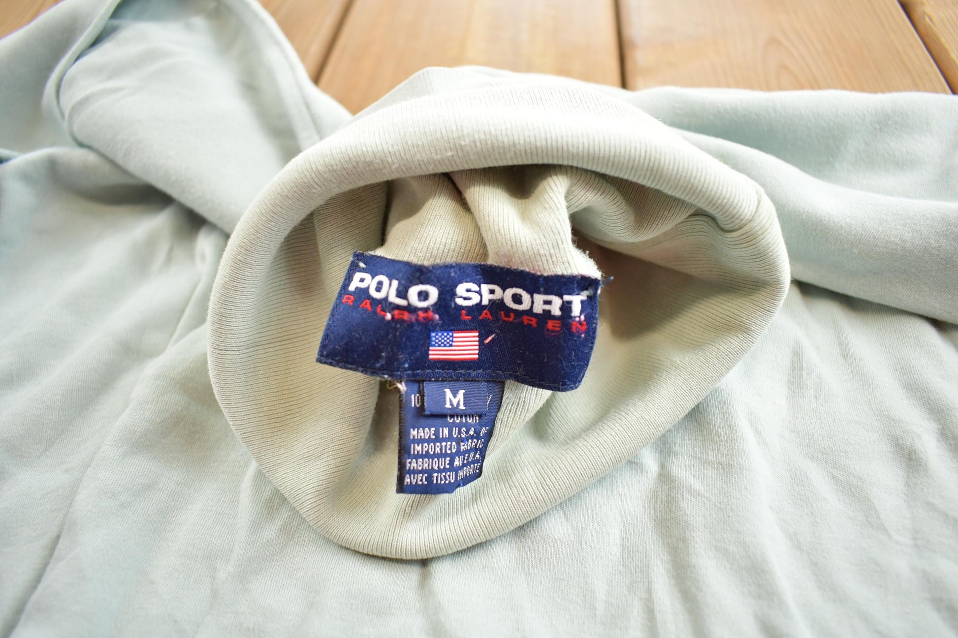 Vintage 1990s Polo Sport Ralph Lauren Basic Turtleneck Made In USA