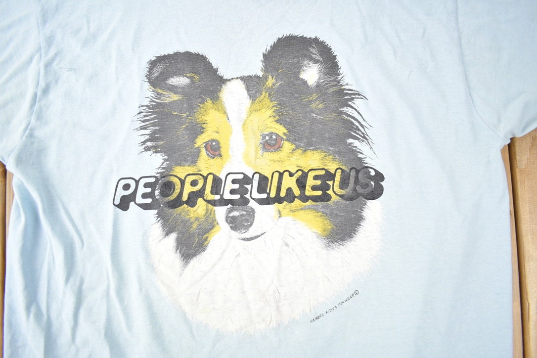 Vintage 1990s People Like Us Single Stitch Graphic T Shirt Made In USA