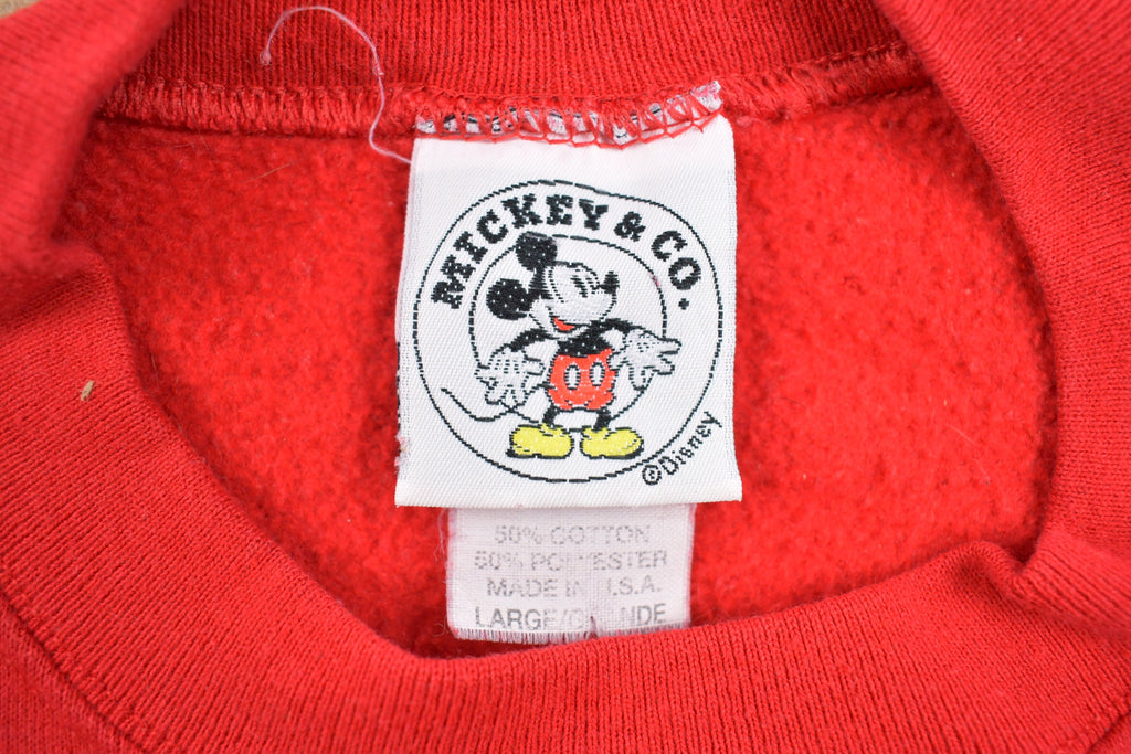 Vintage 1990s Disney Mickey Mouse Disneyland Crewneck Sweatshirt  Small Holes  90s Crewneck  Made In USA  Essential  Streetwear  90s