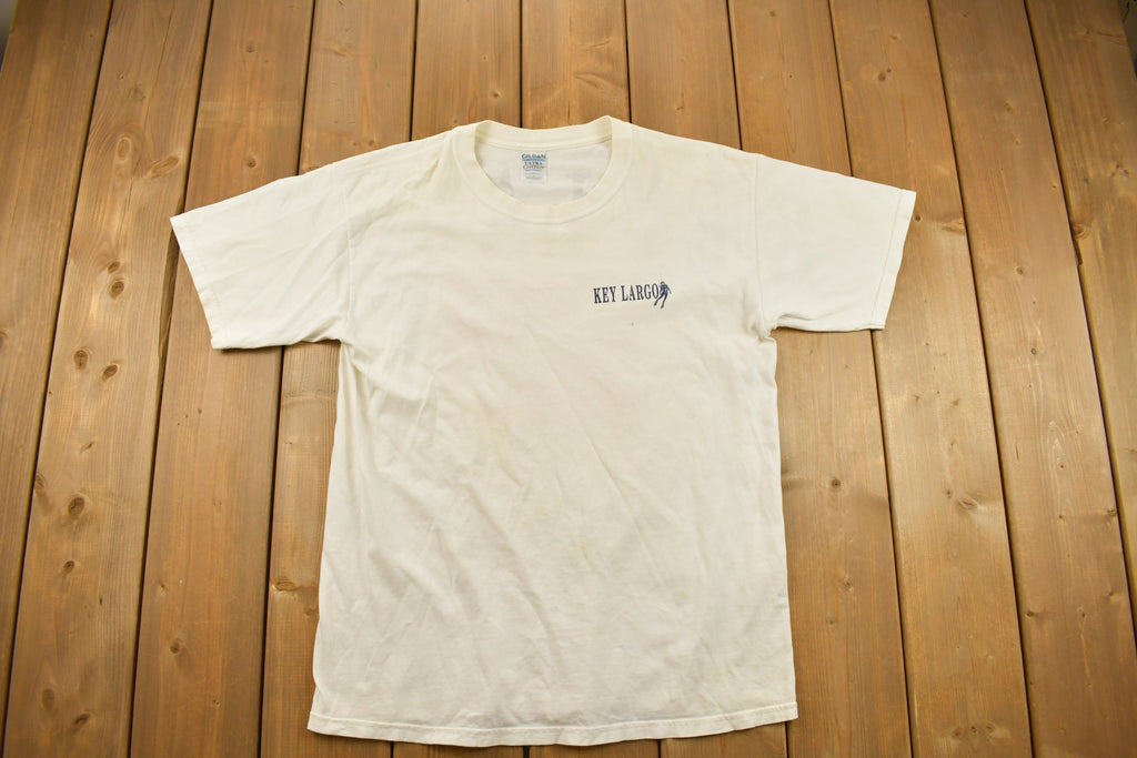 Vintage 1990s Key Largo Souvenir T Shirt / Streetwear / Vacation Tee / Travel T Shirt
