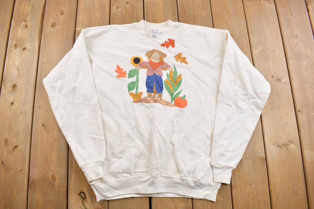 Vintage 1990s Scarecrow Crewneck Sweatshirt