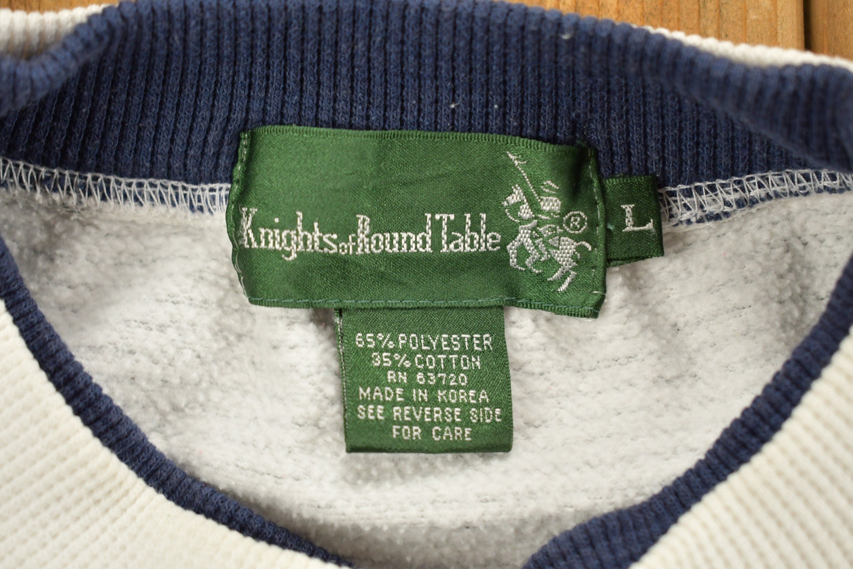 Vintage 1990s Knights Of Round Table Embroidered Crewneck Sweatshirt