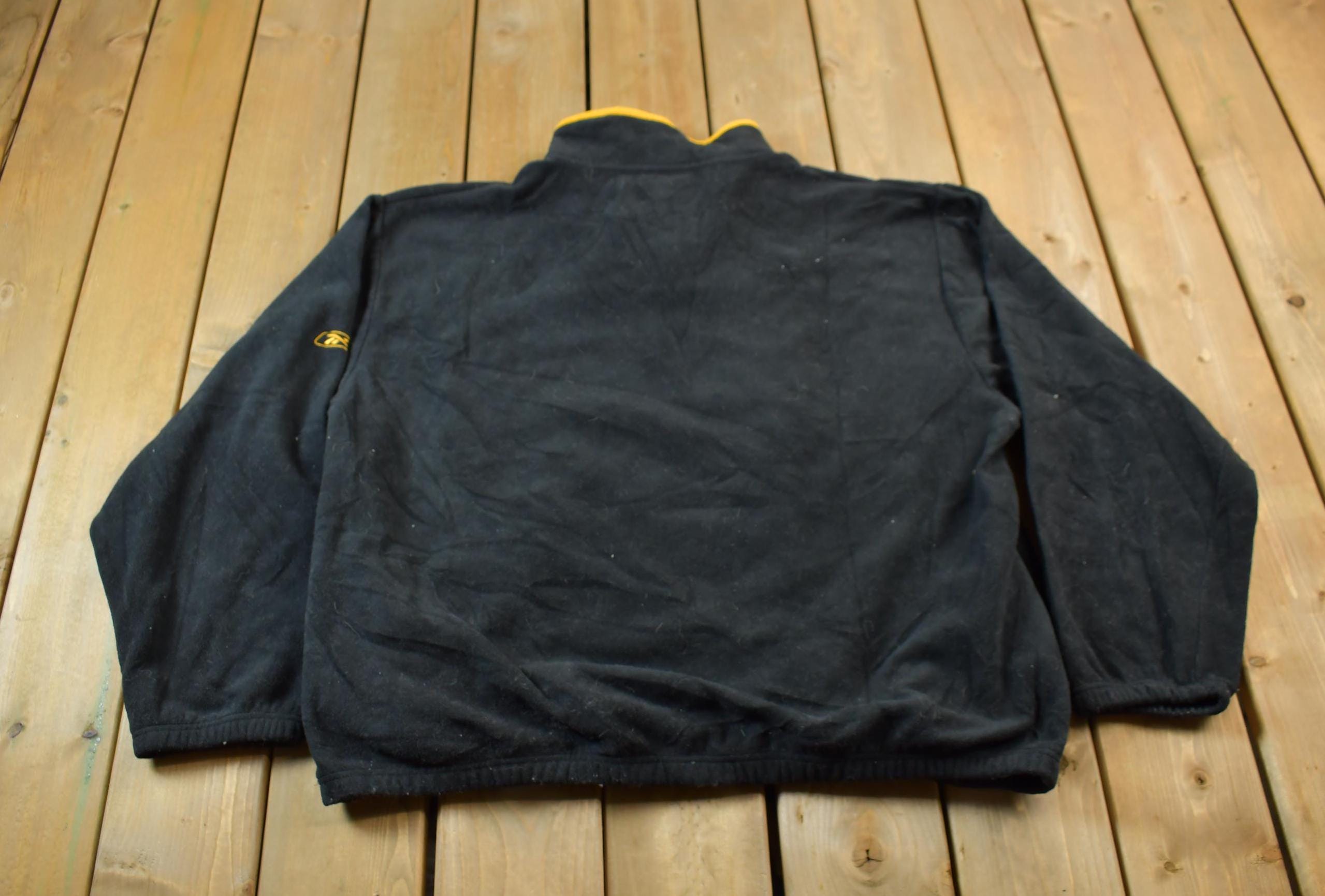 Vintage 2000s Reebok Pittsburgh Steelers NFL Quarter Zip Fleece Sweater