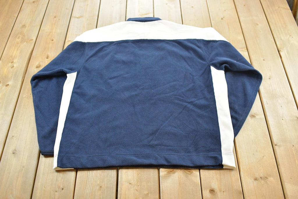 Vintage 1990s Nautica Competition Fleece Sweater Men's M / Outdoorsman / 90s Outdoorsman Sweater / Fleece Hiking Zip up / Made in USA