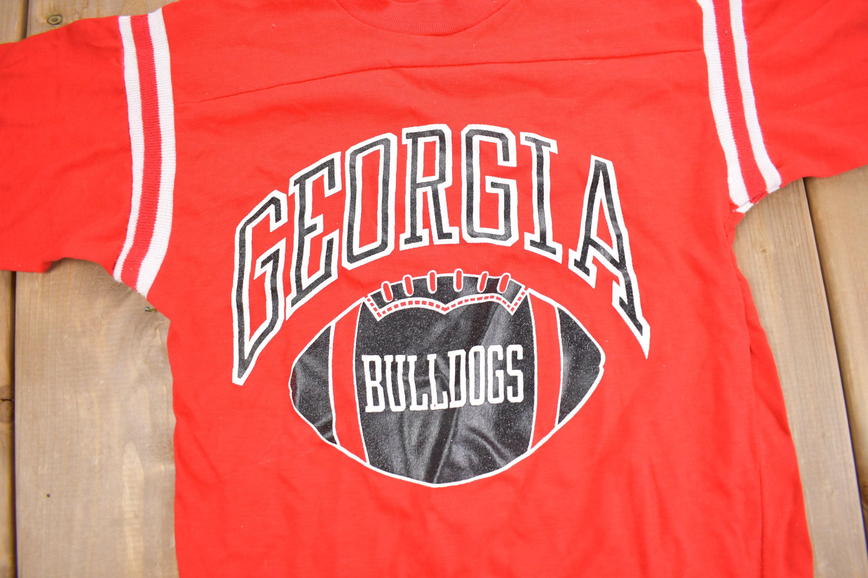 Vintage 1970s University of Georgia Bulldogs Collegiate Jersey Shirt