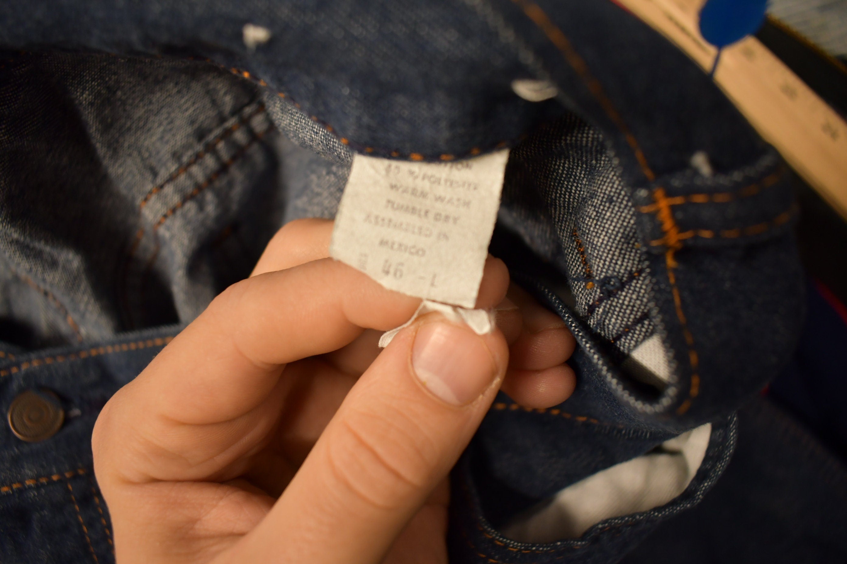 Vintage 1980s Denim Jeans Size 46x32