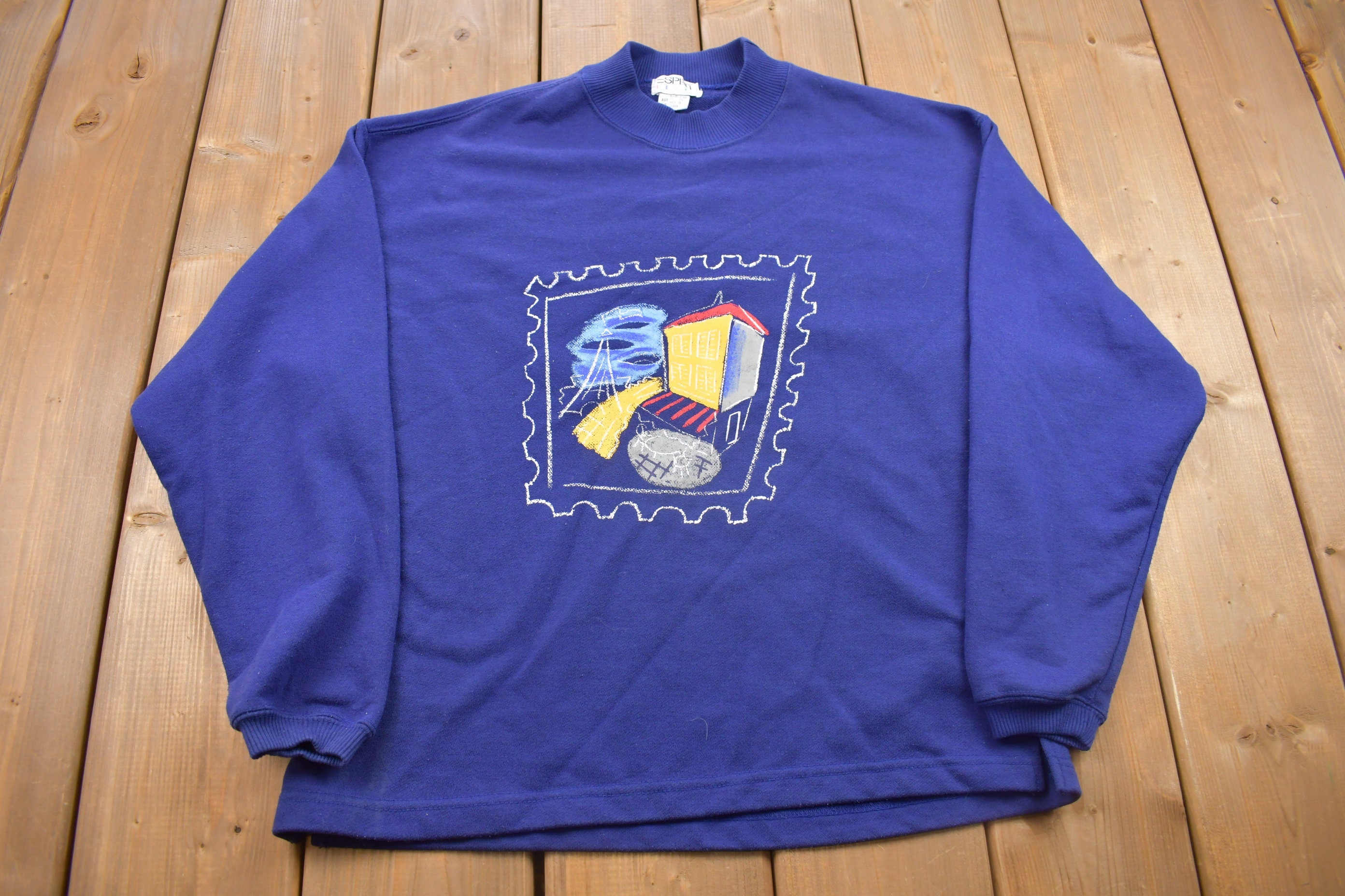 Vintage 1990s E Spirit Art Crewneck Sweatshirt