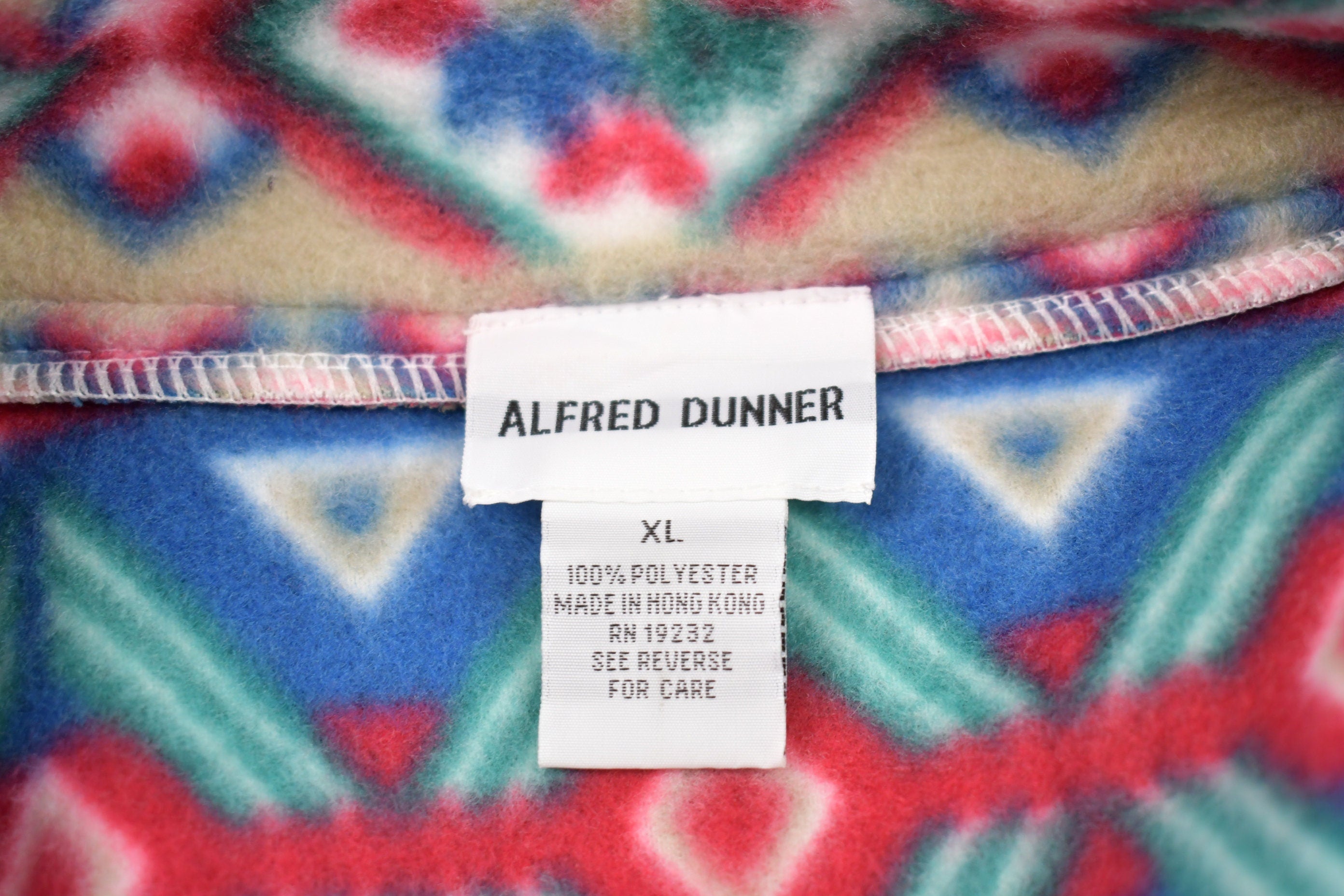 Vintage 1990s Alfred Dunner Patterned Fleece Sweater